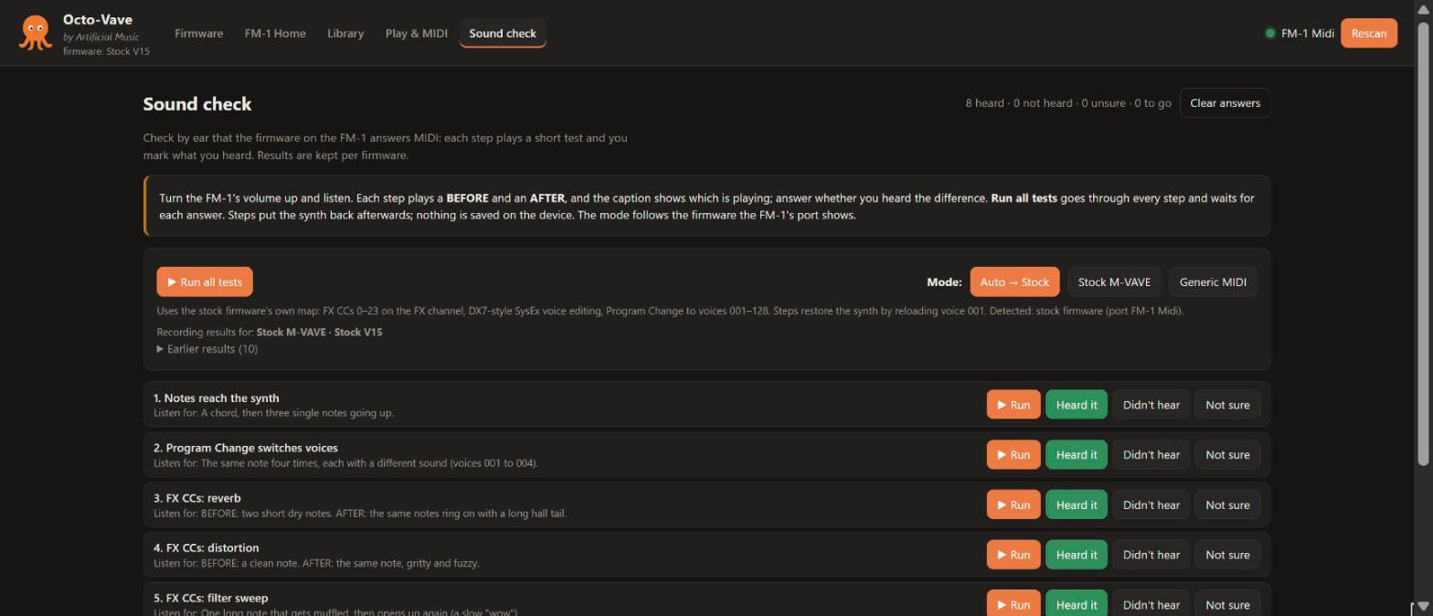 Sound check: guided listening tests